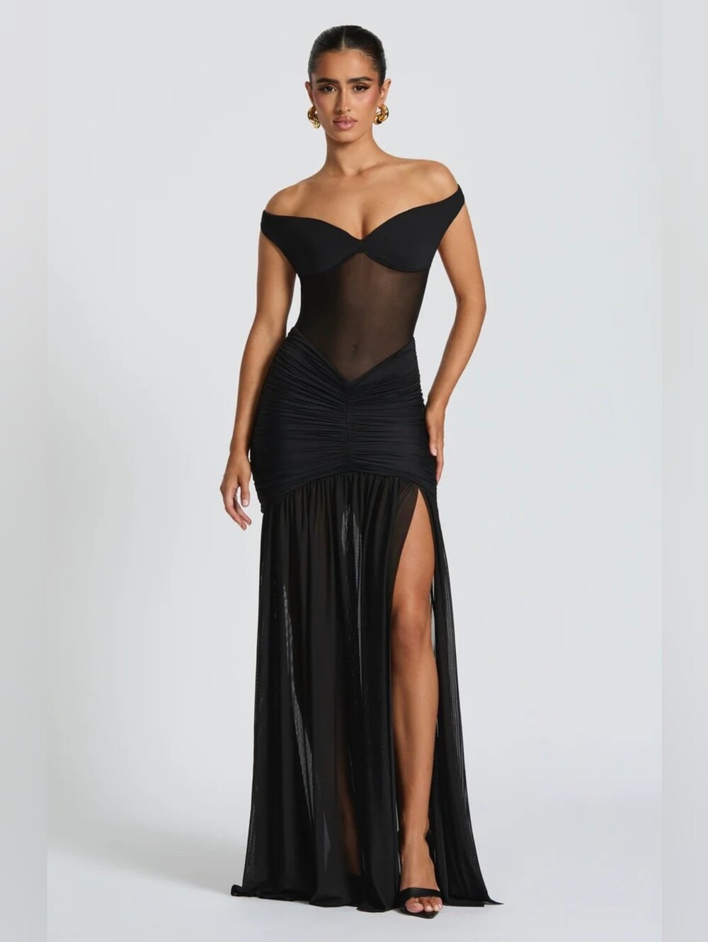 babyboo maxi Alaia Long Dress - Black NWT $189 Small